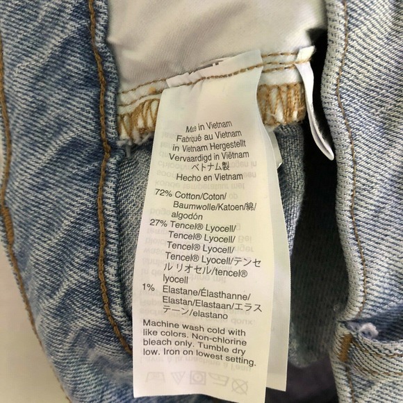 Madewell High Rise Denim Shorts Size 26 Raw Hem - Picture 9 of 9